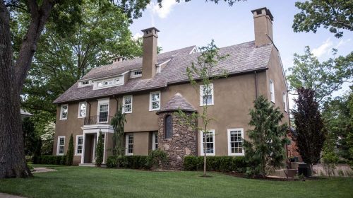 East Side Mansion multi-phase renovation of a three-story historic home with restored period detailing and updated exterior